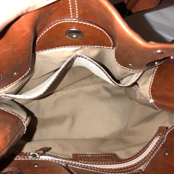 Peruzzi Firenze Fine Leather Italian Brown Purse - Picture 6 of 8